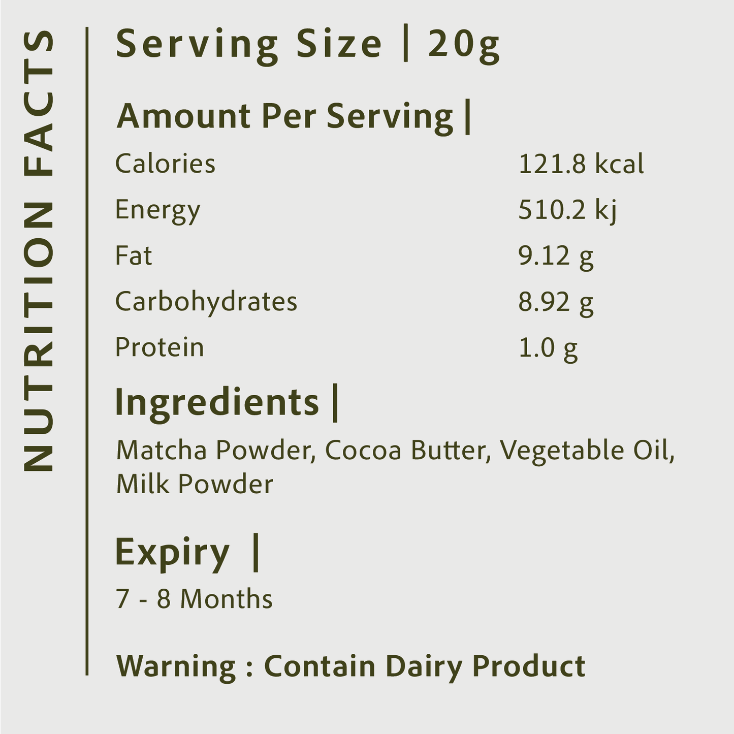 30g Matcha Milk Spread