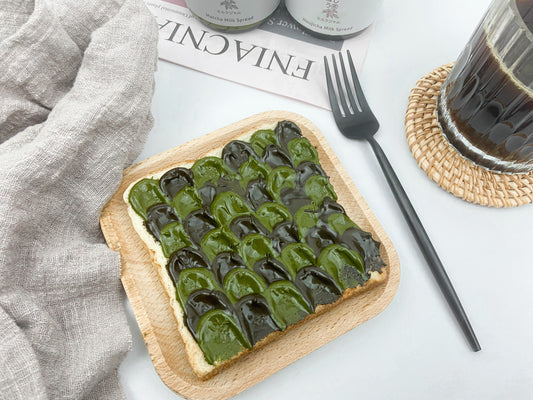 Home Cafe Matcha & Houjicha Toast