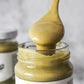 Creamy pistachio spread with low sugar, packed with protein for anyone on a diet.